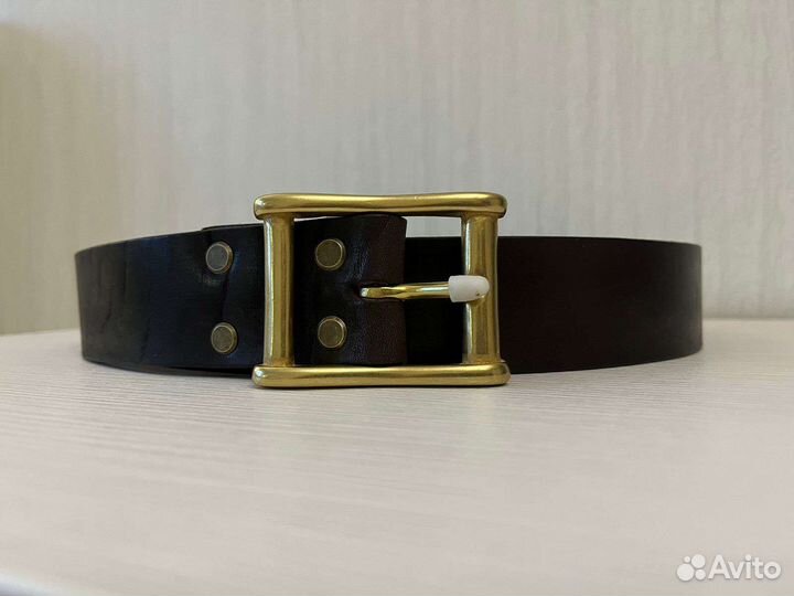 Ремень кожаный ручной работы