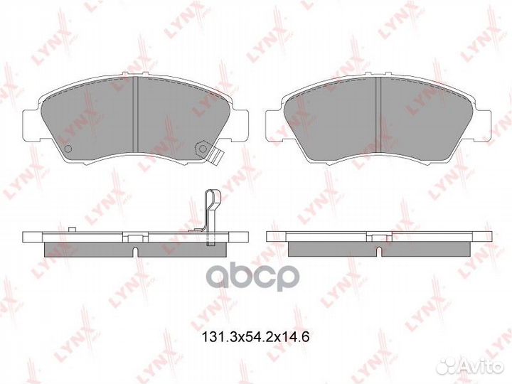 Колодки тормозные дисковые перед BD3407 LYN