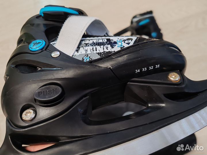 Коньки детские для мальчика раздвижные 31-34