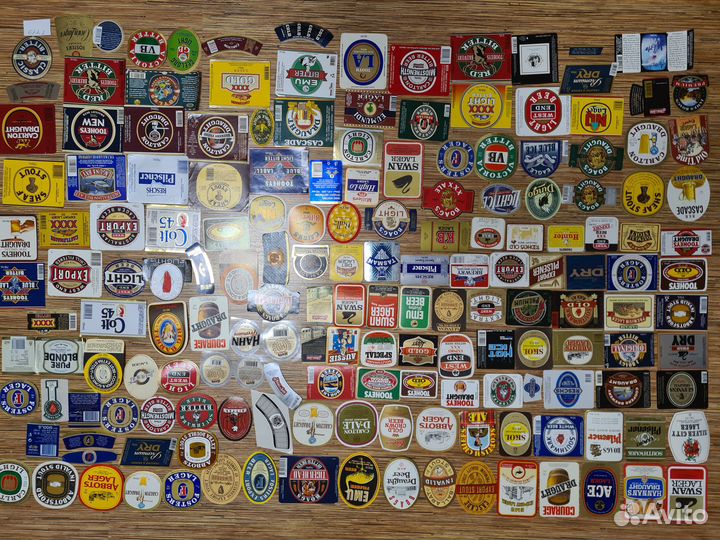 Коллекция 421 пивных этикетки австралии