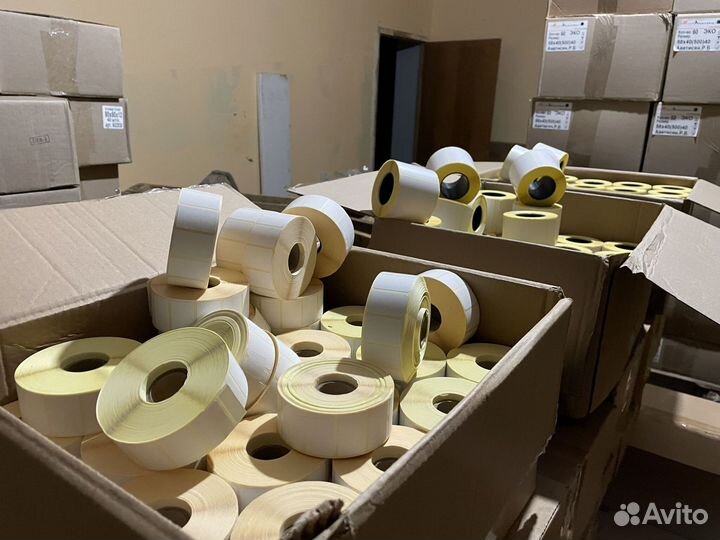 Термоэтикетки пластиковая втулка