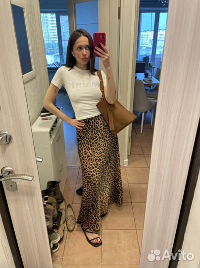 Юбка леопард