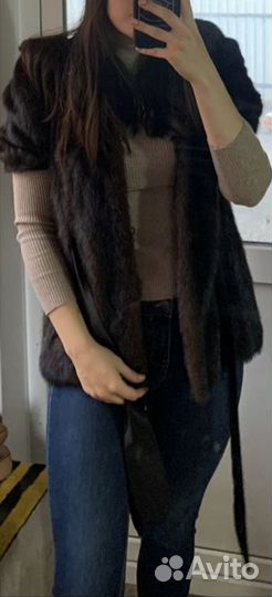 Норковая жилетка женская