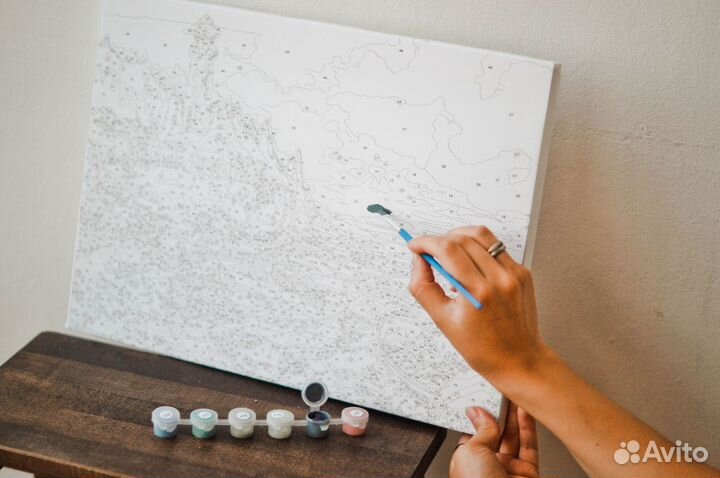 Картина на холсте по номерам по фото