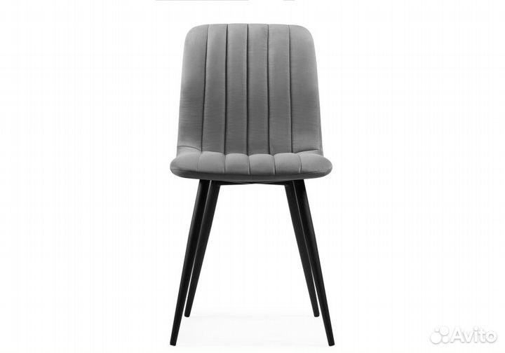 Стул на металлокаркасе Дани темно-серый - черный