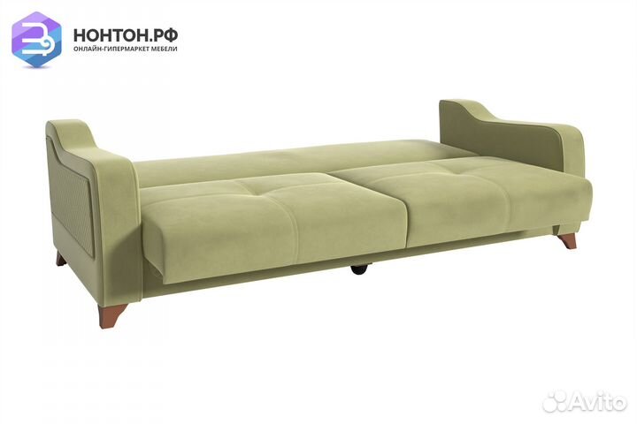 Диван книжка Дуглас 3-х местный светло-зеленый