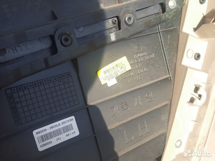 Карты дверные Хендай Санта Фе 2 cm до рест