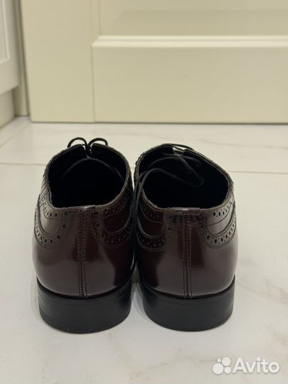 Zara кожаные мужские ботинки