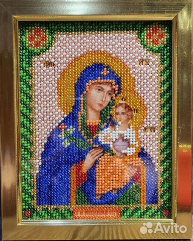 Иконы вышитые бисером Неувядаемый цвет