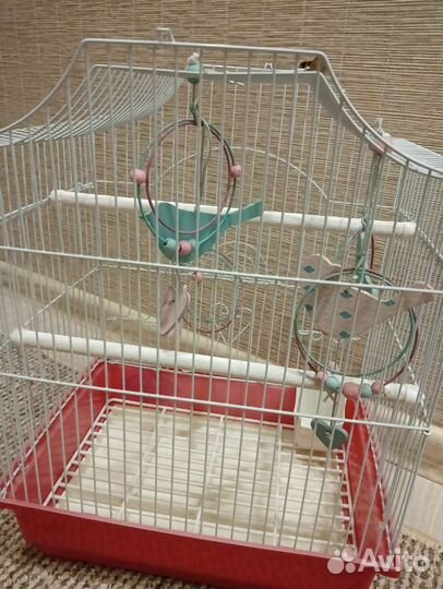Клетка-переноска для попугая с утепленным чехлом