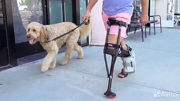 Костыль под колено, Костыль свободные руки