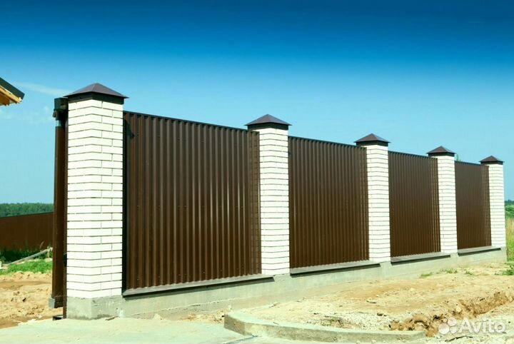 Забор из профнастила 