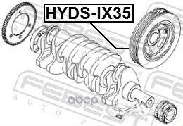 Шкив коленвала hyundai tucson 2004-2010