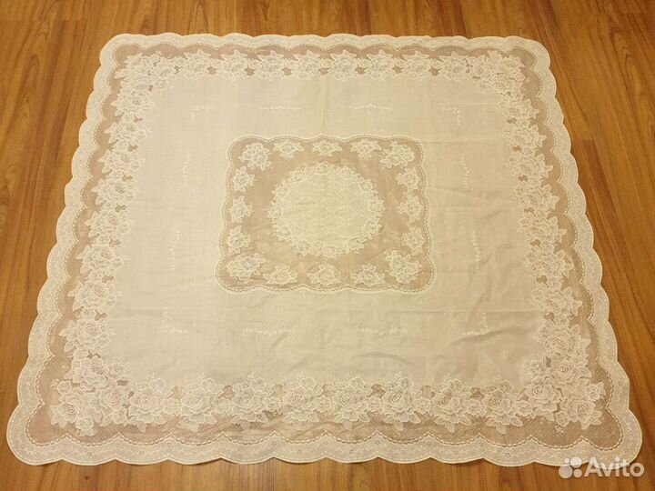 Скатерть непромокаемая бежевая пвх