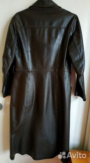 Плащ кожаный