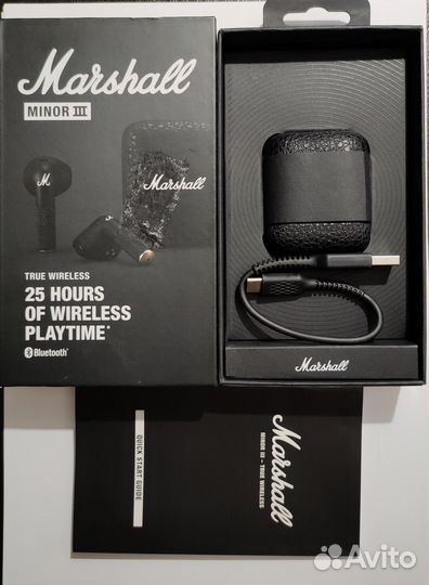 Беспроводные наушники Marshall Minor III, черные