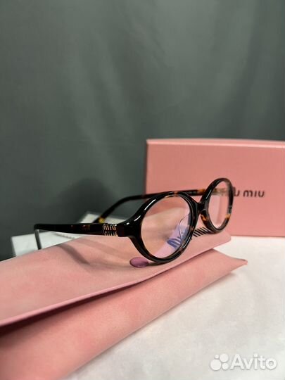 Очки Miu Miu леопардовые трендовые