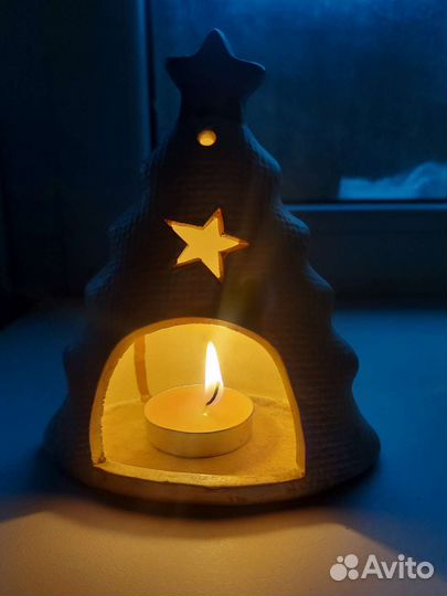 Подсвечник маленький новогодний