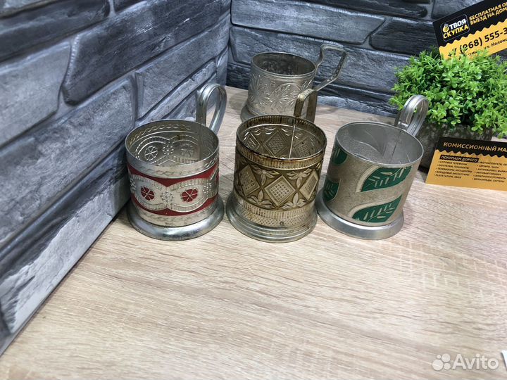 М.21913 Подстаканник алюминий в ассортименте