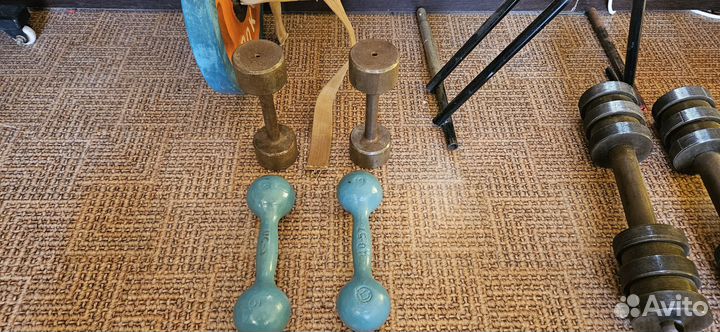 Гантели гири штанга как новые