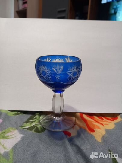 Рюмки хрусталь СССР кобальт