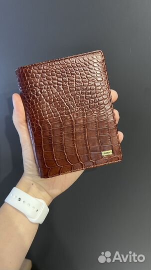Мужской кошелек портмоне Edmins croco cow