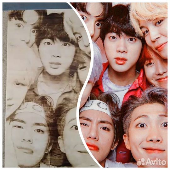 Выжигание портретов на дереве