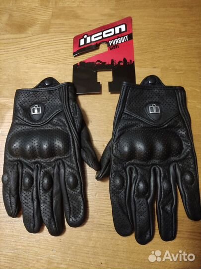 Мотоперчатки кожаные