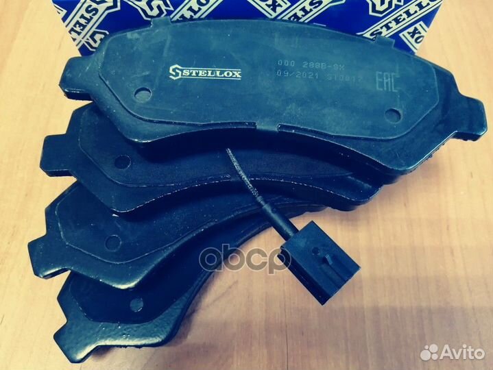 000 288B-SX колодки дисковые п. с антискр. пл