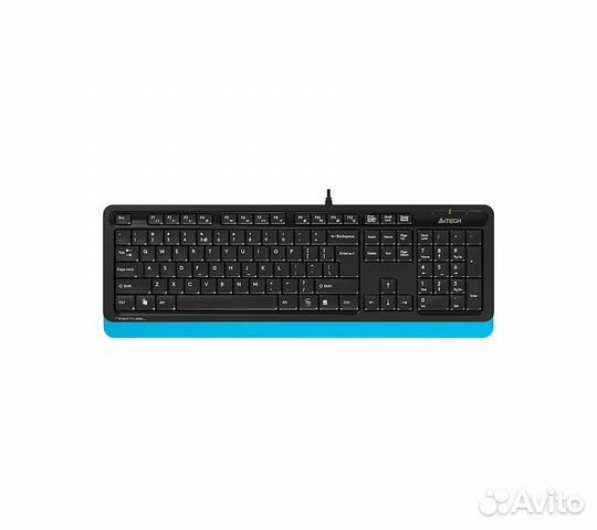 Клавиатура A4Tech Fstyler FK10, черный/синий