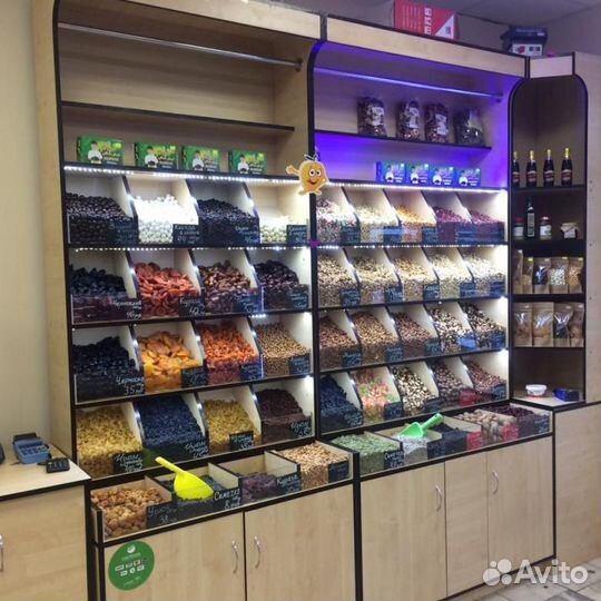 Витрины для сухофруктов или орехов