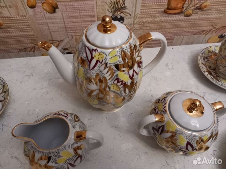 Сервиз чайный Золотые Ромашки лфз