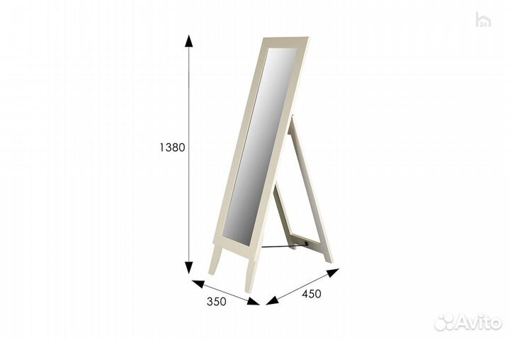 Зеркало напольное BeautyStyle 1