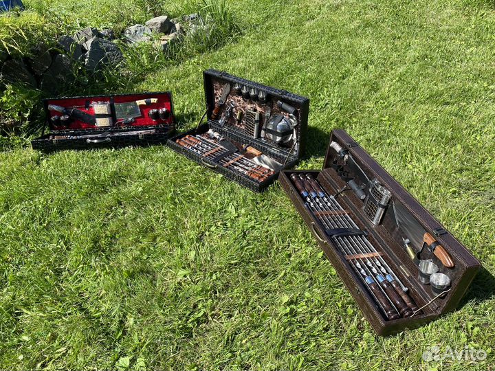 Подарочный набор шампуров в чемодане 
