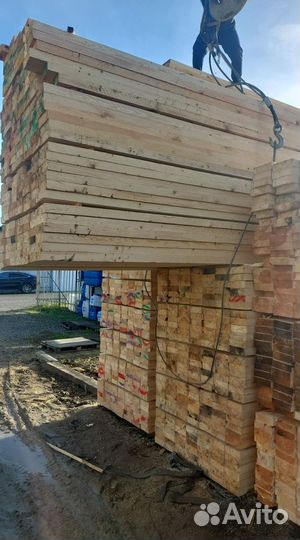 Брус обрезной строганый
