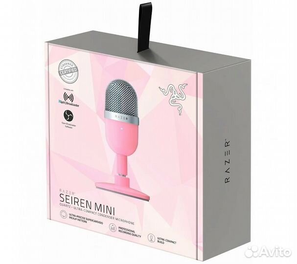 Микрофон Razer Seiren Mini, розовый