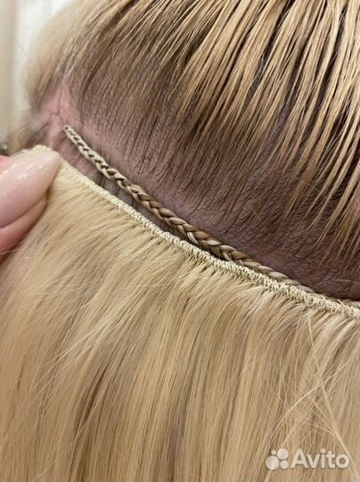 Голливудское наращивание волос, плетение тресс