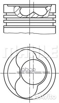 030 59 00 поршень d81x2.5x2x3 STD (3-5 цил.) V