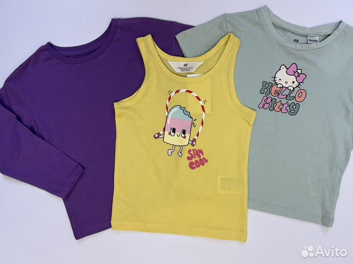 Пакет новой одежды для девочки 98 104 H&M