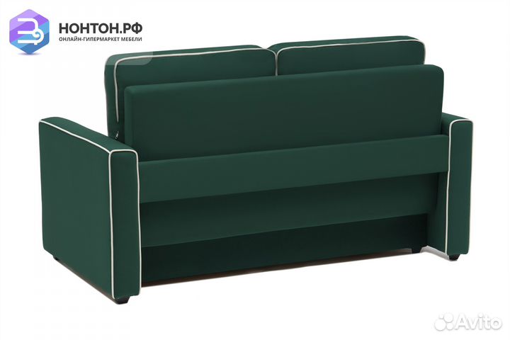 Диван еврокнижка Леон изумрудный