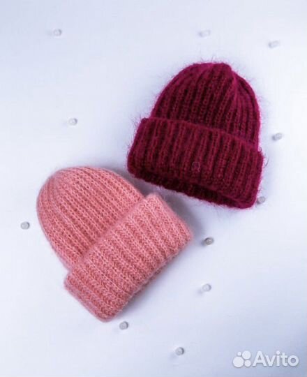 Женская шапка мохер