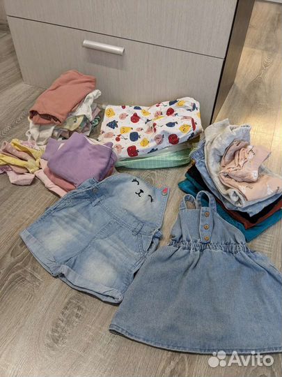 Вещи пакетом для девочки с 6 месяцев до 2 лет