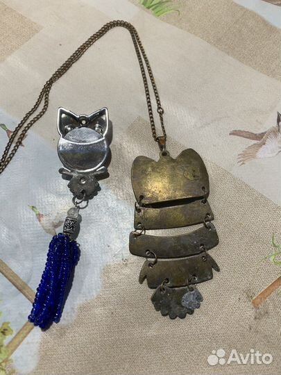 Подвеска латунная сова