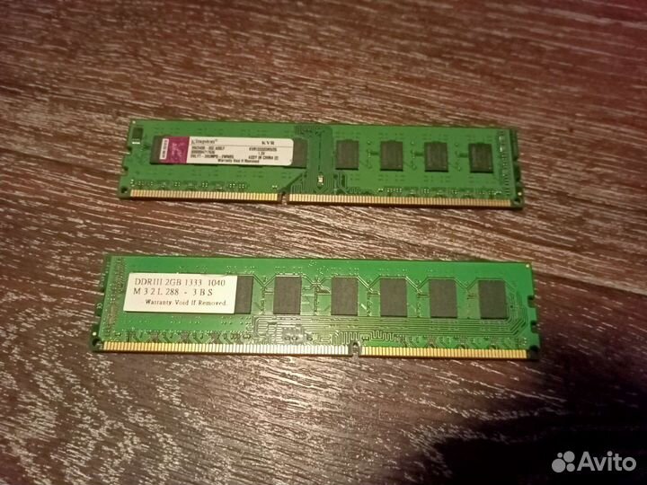 2 озу DDR3 по 2gb