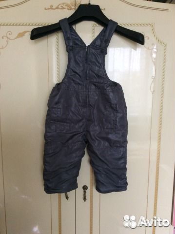 Демисезонный полукомбинезон. р.80