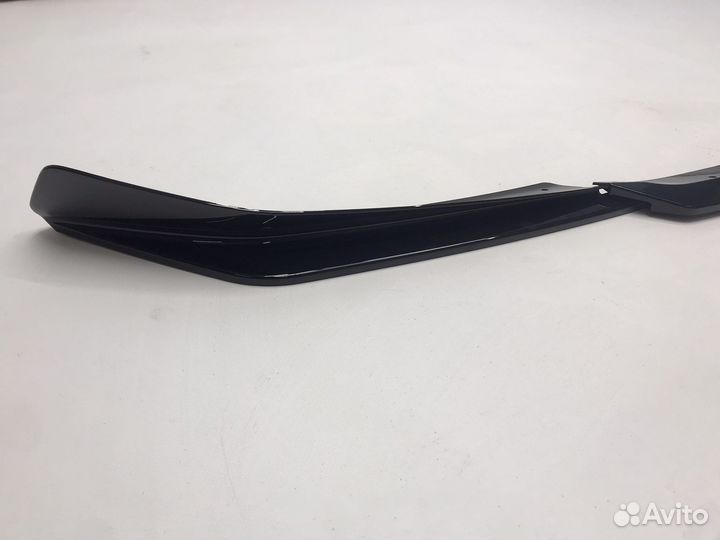 Сплиттер BMW G30 F90 рестайлинг черный глянец