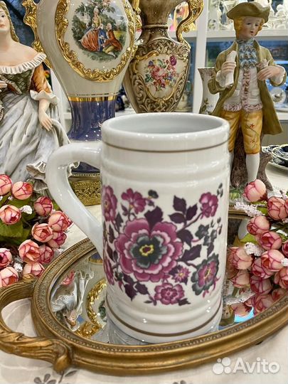 Дамская пивная кружка. Германия. Фарфор