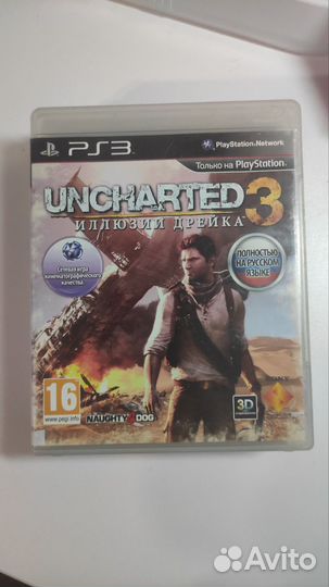 Ps 3 Серия игр uncharted 1,2,3. Ps3