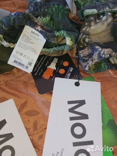 Molo snow +igor 3-5 лет детский шлем и краги