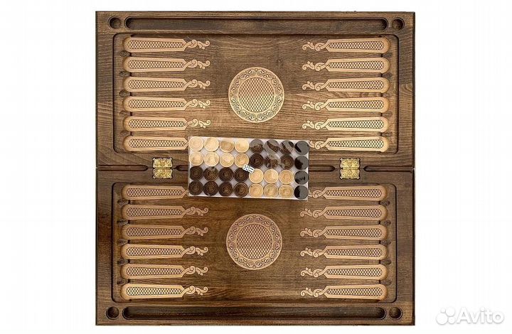 Нарды и шашки резные Волшебный Майрамут 60 х 60 см бук Армения 62405